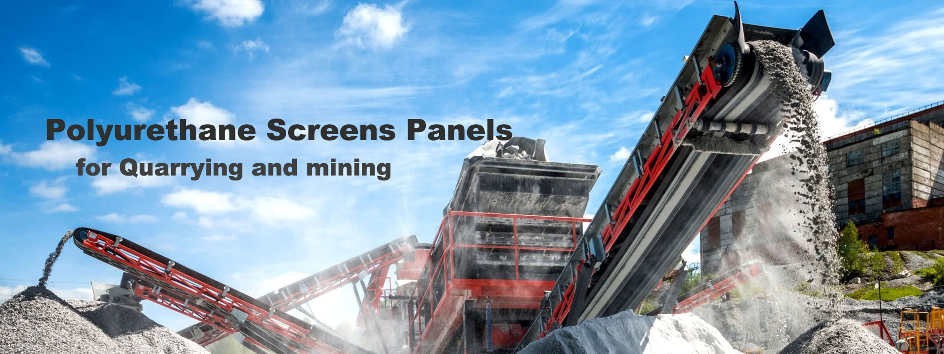 Polyurethane Screen Panels for Quarrying and mining 