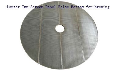 Lauter Tun Screen Panel False Bottom